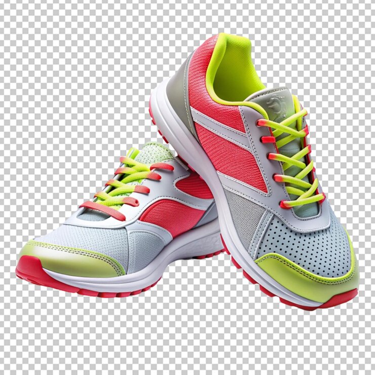 sport shoes on white background