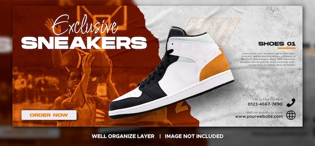 PSD sport sneakers shoes sale for social media instagram post and facebook web banner template