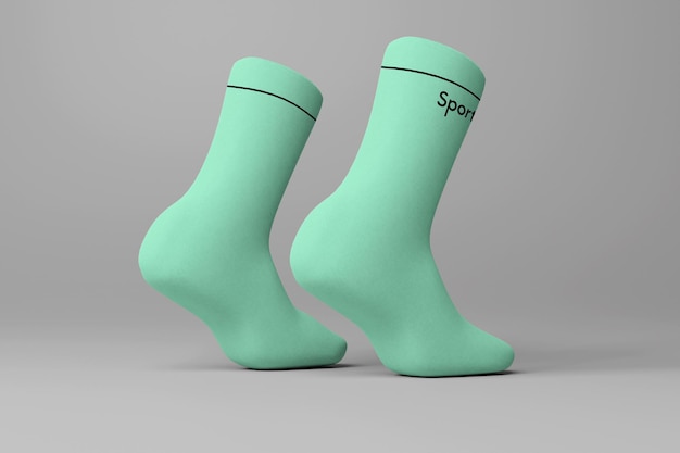 PSD sport socks mockup