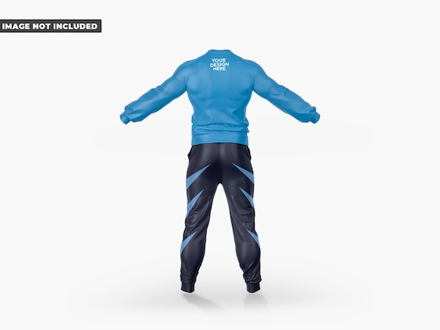 Sport Suit Mockup Back View