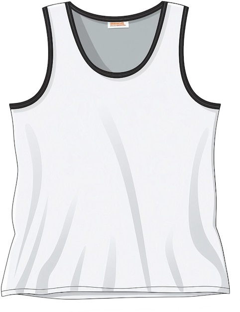 PSD sport tank top isolato su bianco