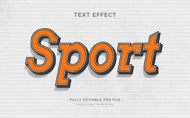 Sport tekst effect