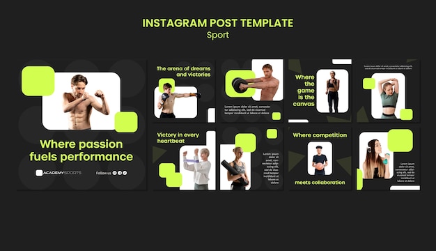 PSD sport template design