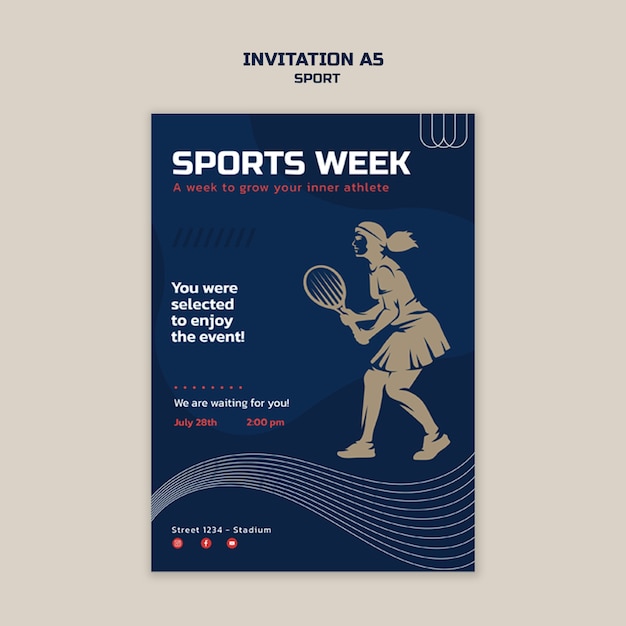 PSD sport template design