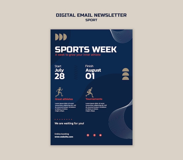 Sport template design