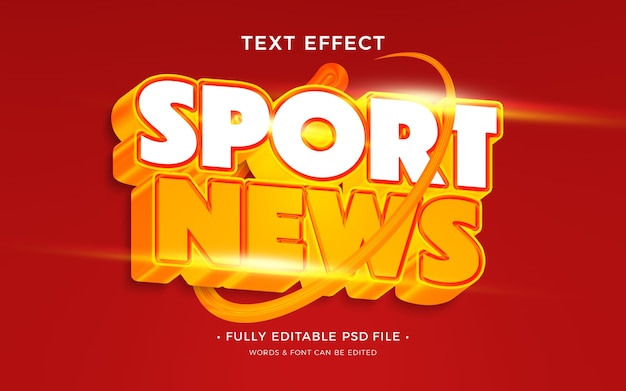 Sport text effect