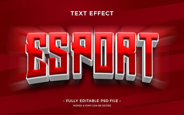 PSD sport text effect