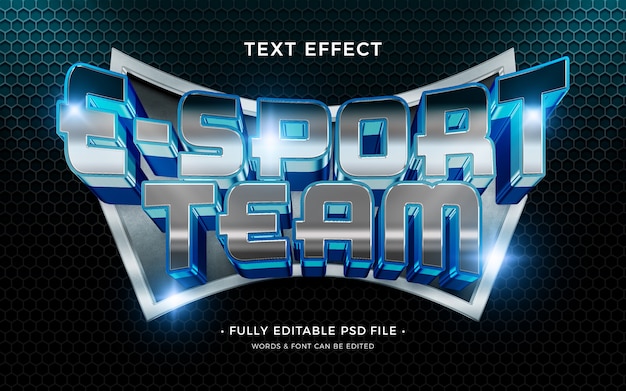 PSD sport  text effect