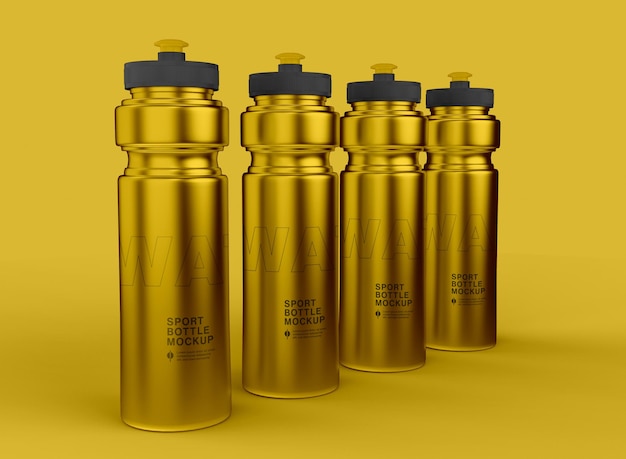 Sport Water Bottle Mockup