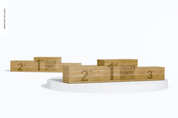 Sportevenementen Podium Mockup, Perspectief