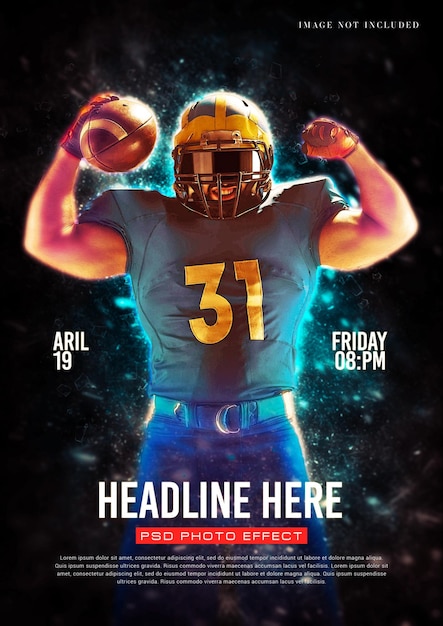 Sportposterontwerp sjabloon