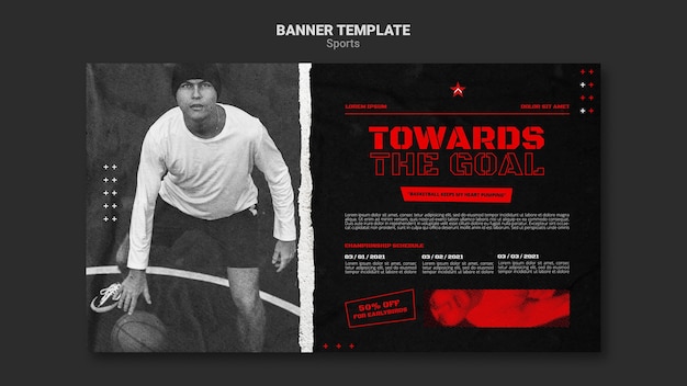 Sports banner template