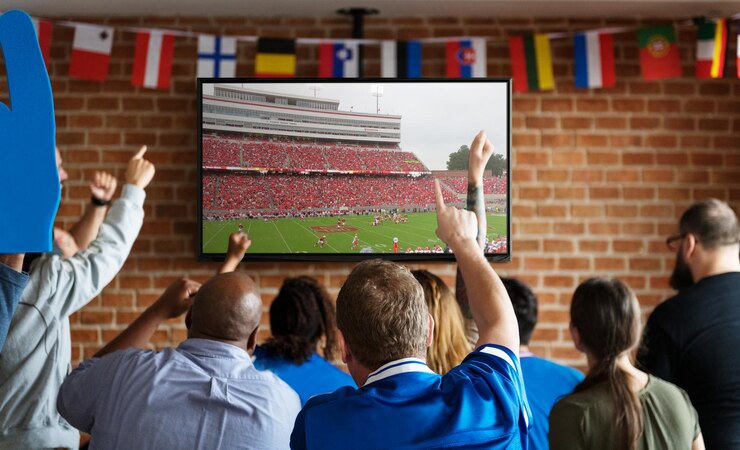 PSD sports bar screen editable mockup psd