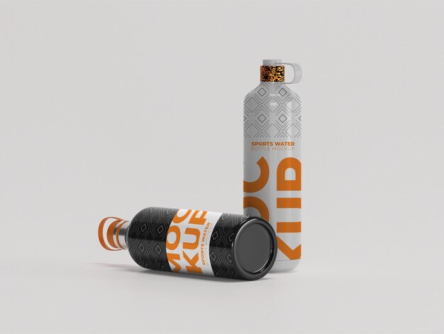 Sports bottle mockup