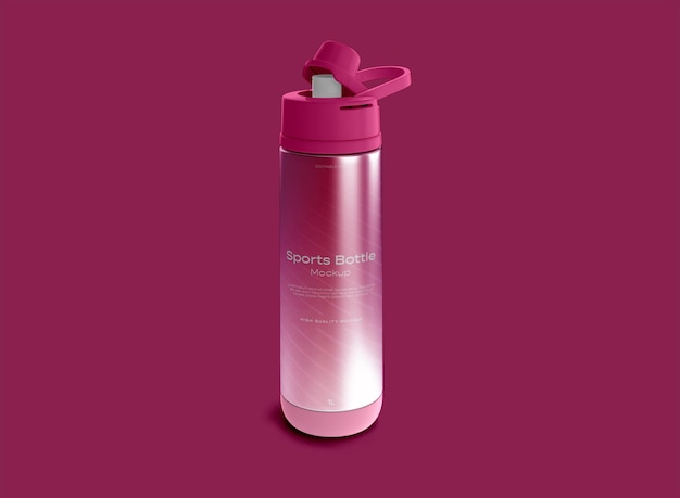 Sports bottle mockup