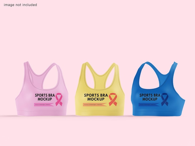 Sports bra mockup