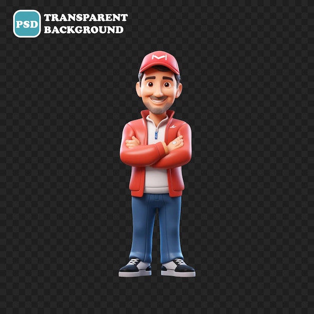 Sports coach icon isolated 3d render illustration