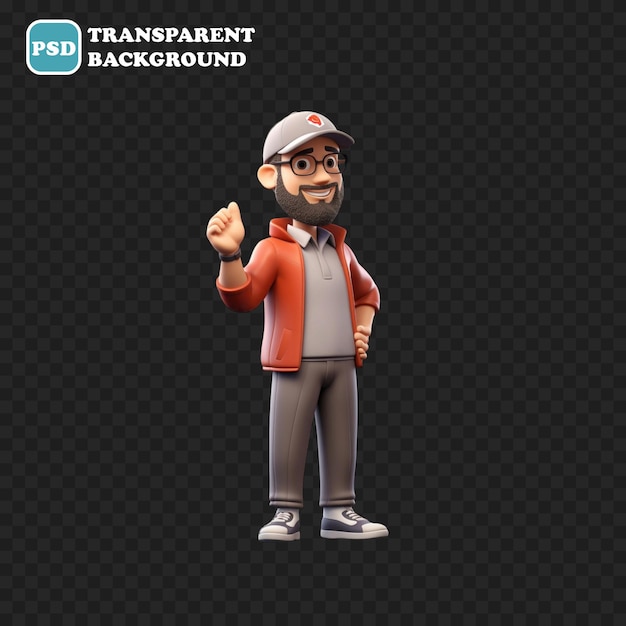 Sports coach icon isolated 3d render illustration