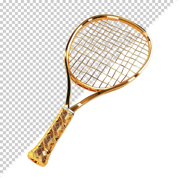 PSD sports equipment set badminton racket and tennis ball sports day on isolated background