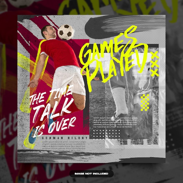 Sports event flyer template