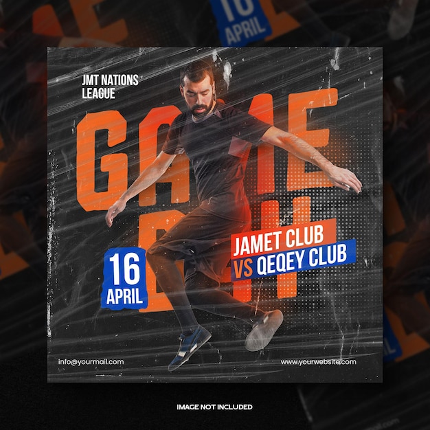 Sports event flyer template