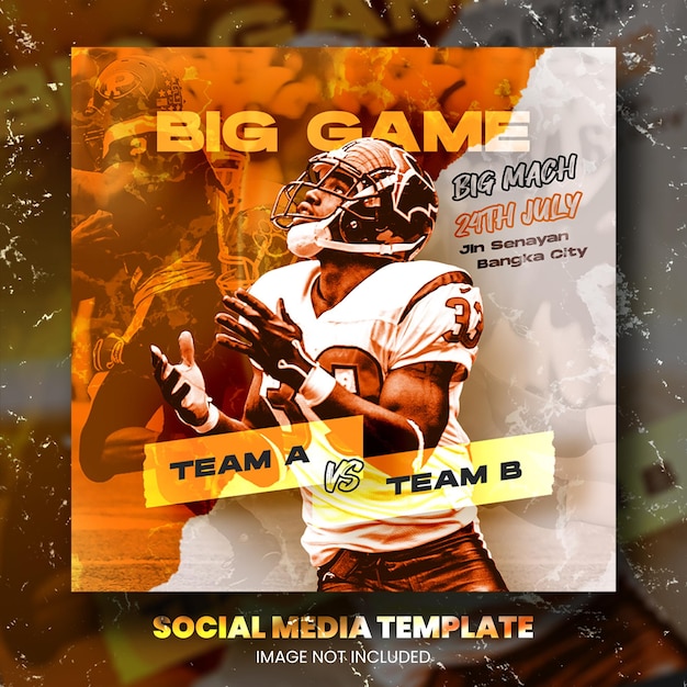 Sports event flyer template