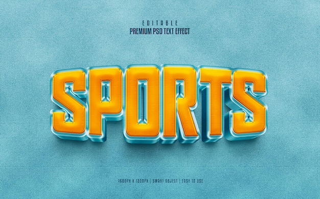 sports fully editable premium text effect