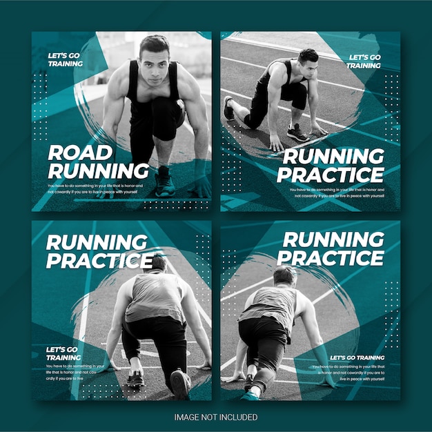 sports instagram post bundle