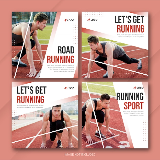 sports instagram post bundle