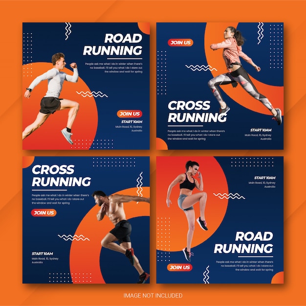 sports instagram post bundle