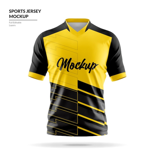 PSD sports jersey mockup