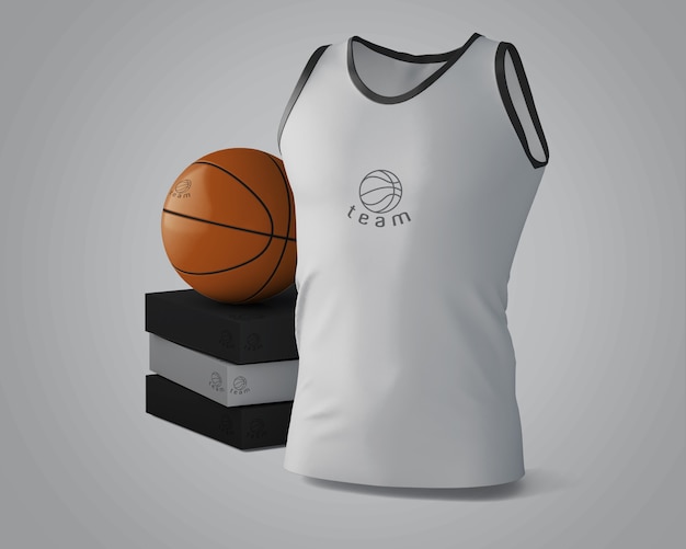 Mockup di maglie sportive con logo del marchio