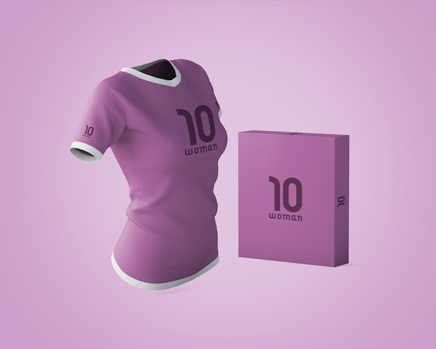 Mockup di maglie sportive con logo del marchio