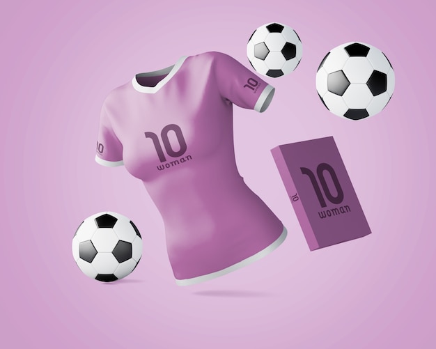 Mockup di maglie sportive con logo del marchio