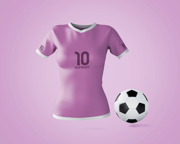 Mockup di maglie sportive con logo del marchio