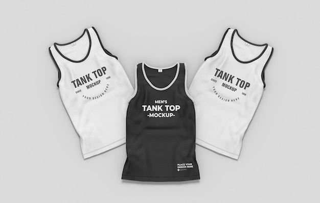 PSD sports tank top mock-up design