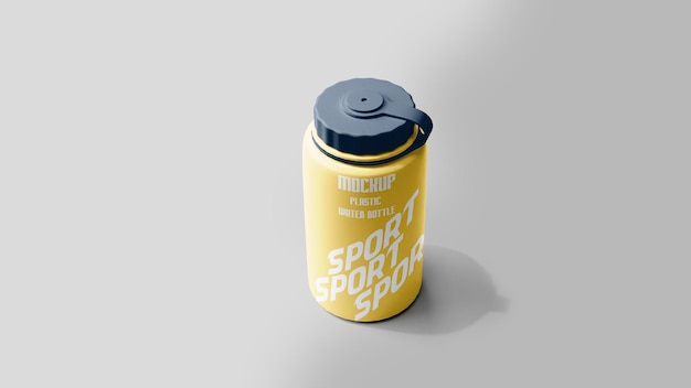 Sports water bottle mockup psd