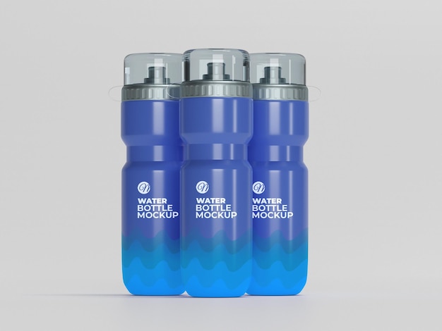 Sports water bottle mockup