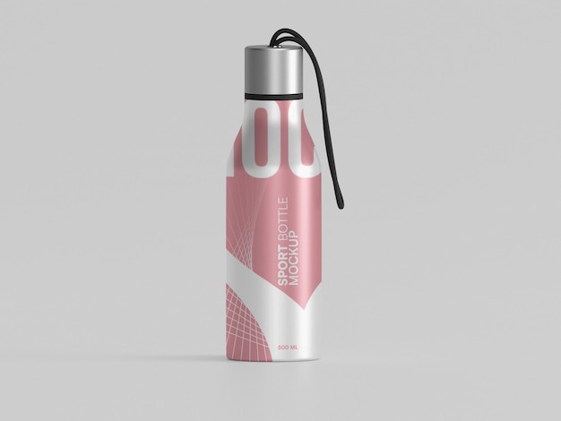 PSD sports water bottle mockup