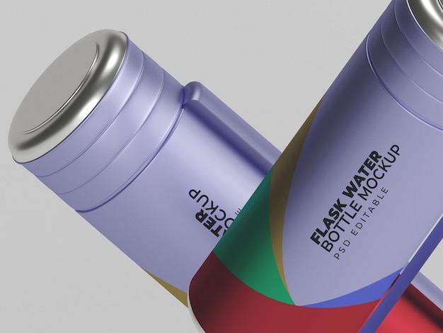 Sports water bottle mockup