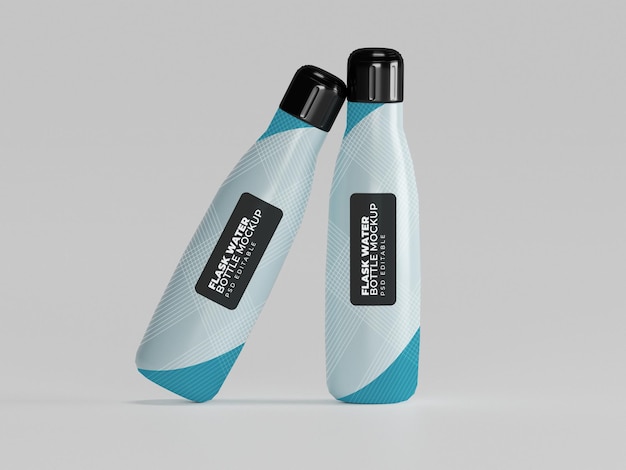 Sports water bottle mockup