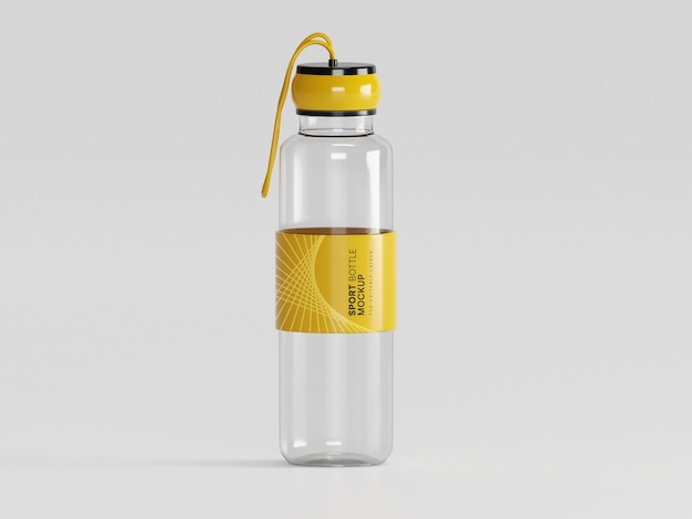 Мокап спортивной бутылки с водой