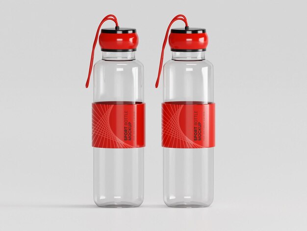 PSD sports water bottle mockup