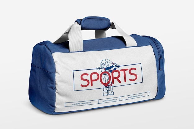 Sporttas mockup realistische kleding psd