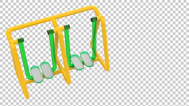 PSD sportuitrusting op transparante achtergrond 3d-rendering illustratie