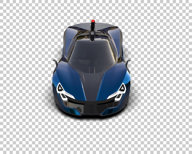 Sportwagen geïsoleerd op de achtergrond 3D-rendering illustratie
