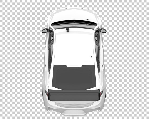 PSD sportwagen op transparante achtergrond. 3d-rendering - illustratie
