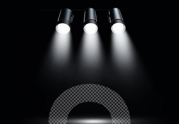 Spotlights op het podium