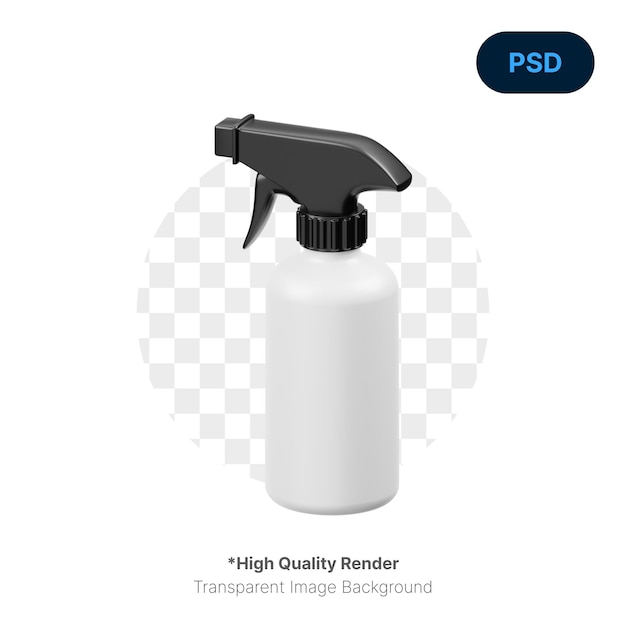 PSD spray bottle 3d icon premium psd