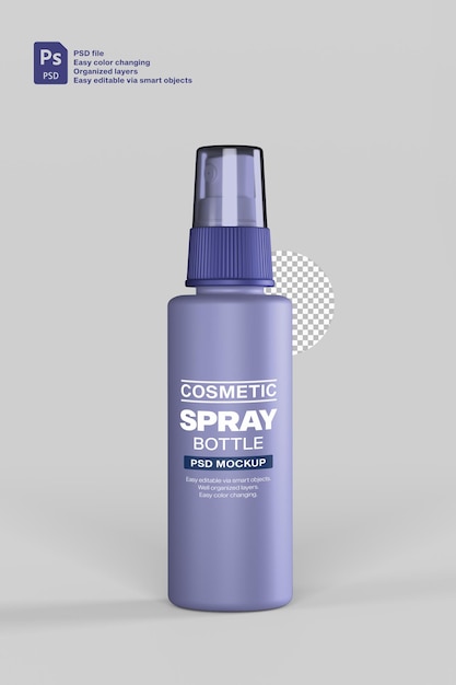 Spray bottle cosmetic mockup